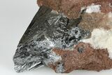 2" Metallic, Needle-Like Pyrolusite Crystals - Morocco - #183855-1